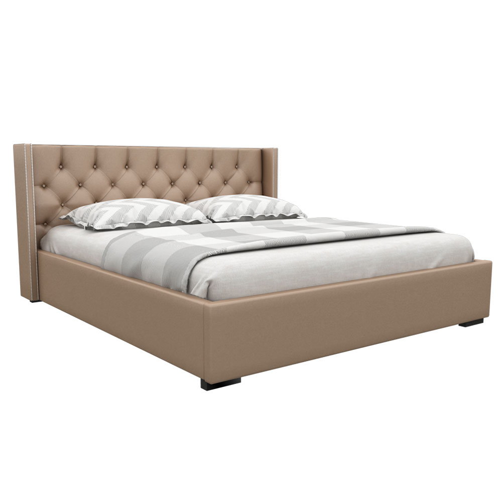 Buy Tortilla Brown Bed King Size Online at Best Prices | Rainforest Italy