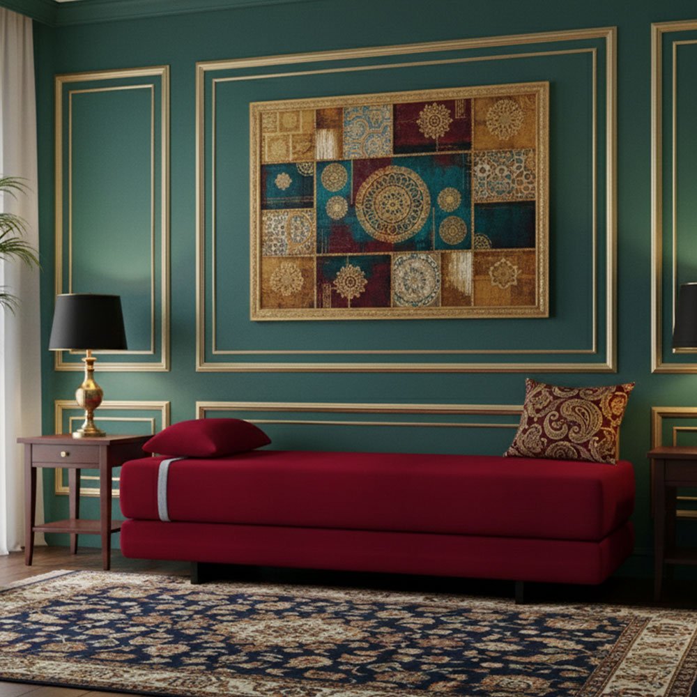 Duet Settee - Cherry Red