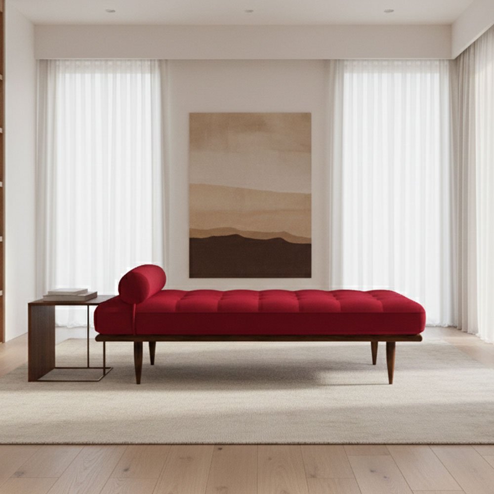 Noslen Quilted daybed - Wine